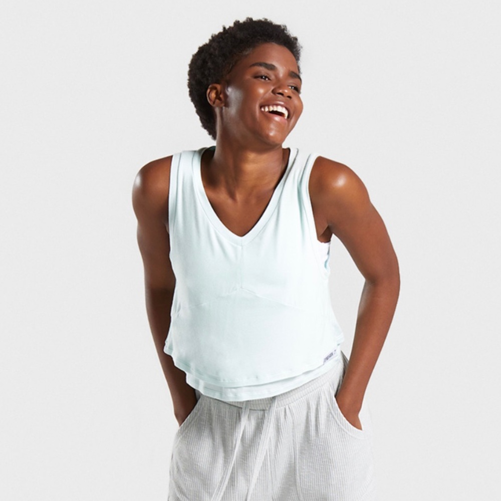 Gymshark Relaxed Crop Top - Washed Green